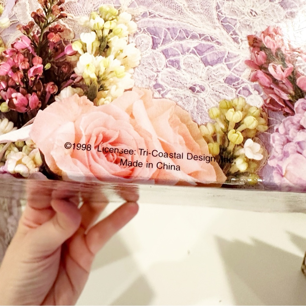 Vintage 1998 Floral Flower Decorative Picture Album Box Set of 3 - Picture 8 of 9